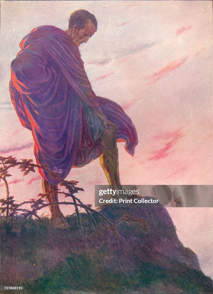 Looking down upon the stream, he stood awhile deep in thought', c1912 (1912)