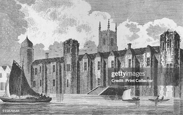 South front of Baynard's Castle, London, in about 1640, 1790 . Baynard?s Castle refers to a number of buildings situated on the Thames. The former...