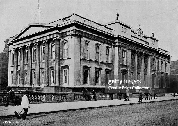 Fishmongers' Hall, City of London, 1911. The Worshipful Company of Fishmongers the Company ranks fourth in the order of precedence of City Livery...