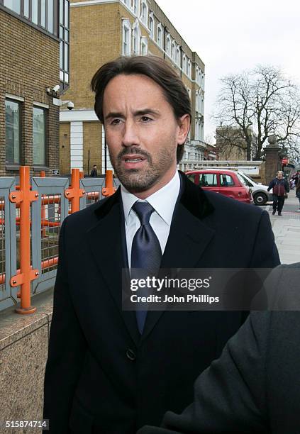 Jay Rutland appears in court accused of assisting an offender on March 16, 2016 in London, England. Rutland, the husband of Formula One heiress...