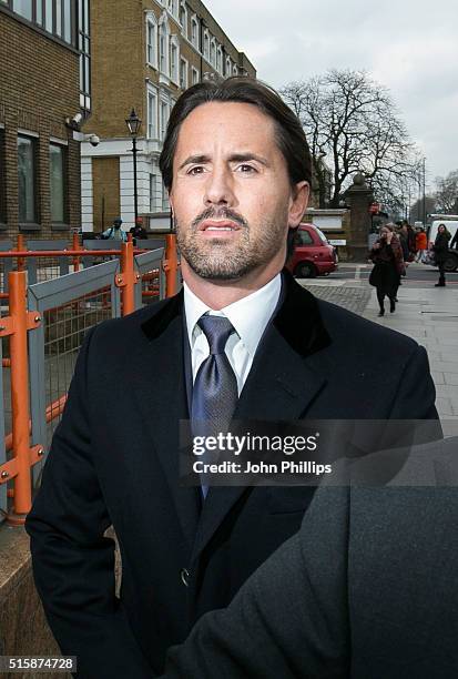 Jay Rutland appears in court accused of assisting an offender on March 16, 2016 in London, England. Rutland, the husband of Formula One heiress...