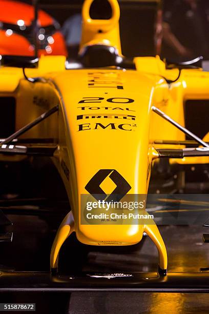 Renault F1 team unveils its new livery for the 2016 season on March 16, 2016 in Melbourne, Australia.