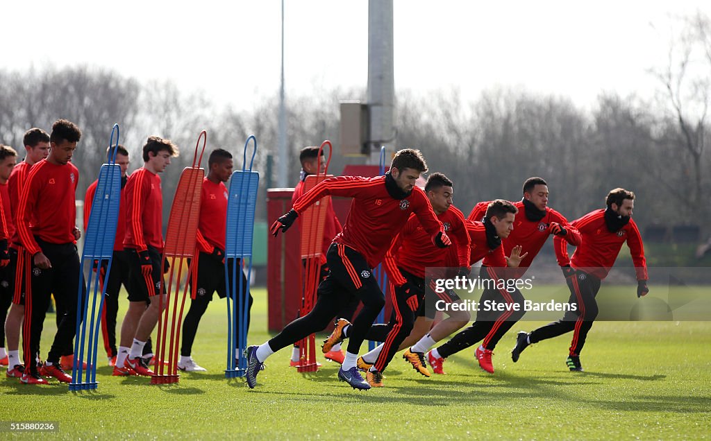 Manchester United Training And Press Conference