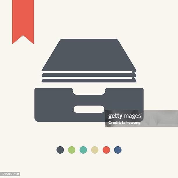 inbox icon - newspaper stack stock illustrations