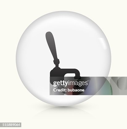 Beer Tap Handle icon on white round vector button Beer Tap Handle icon on white round vector button