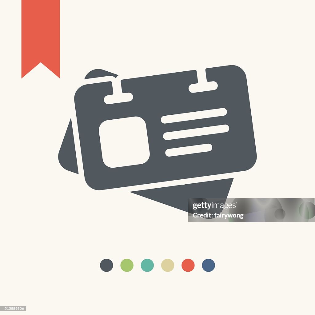 Identification card icon