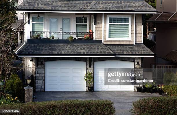 very cute and petite home - small modern house exterior stock pictures, royalty-free photos & images