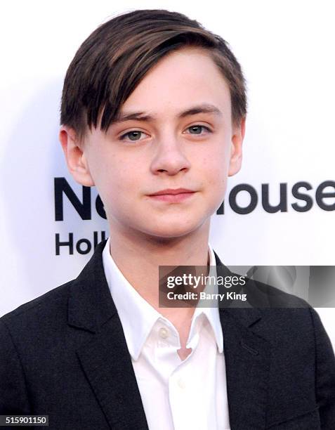 Actor Jaeden Lieberher attends the Premiere of Saban Films' 'The Confirmation' at NeueHouse Hollywood on March 15, 2016 in Los Angeles, California.