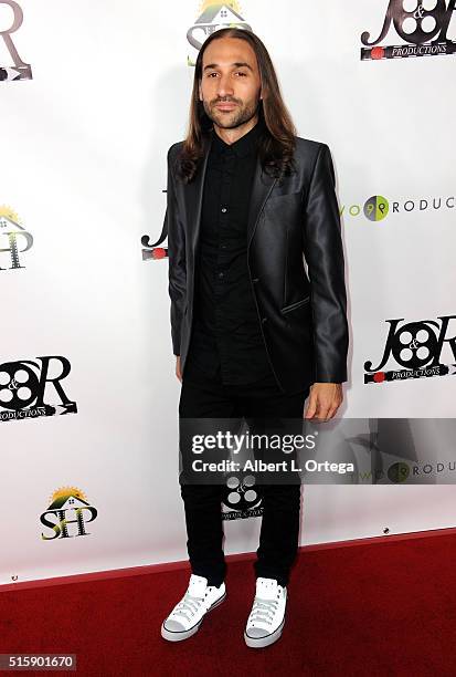 Tony Livadas arrives for the Premiere Of J&R Productions' "Halloweed" held at TCL Chinese 6 Theatres on March 15, 2016 in Hollywood, California.