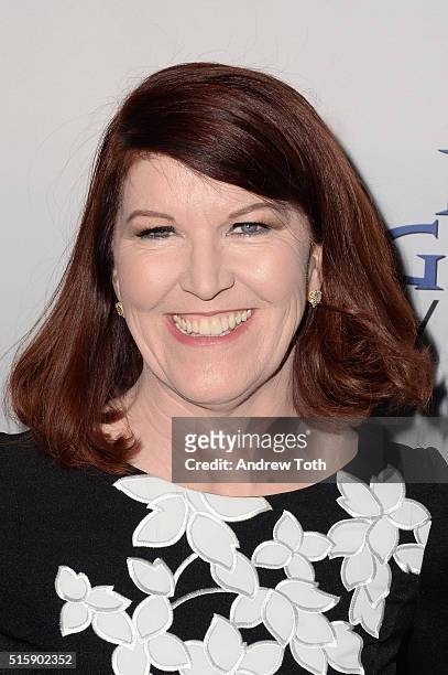 Kate Flannery attends the "My Big Fat Greek Wedding 2" New York premiere at AMC Loews Lincoln Square 13 theater on March 15, 2016 in New York City.