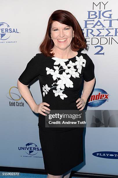 Kate Flannery attends the "My Big Fat Greek Wedding 2" New York premiere at AMC Loews Lincoln Square 13 theater on March 15, 2016 in New York City.