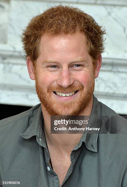 Prince Harry attends a briefing by MapAction to learn more about the charity's response to the recent Nepal earthquakes, ahead of his tour to the...