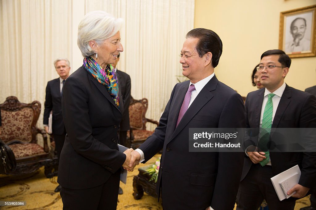 IMF Director Christine Lagarde Visits Vietnam