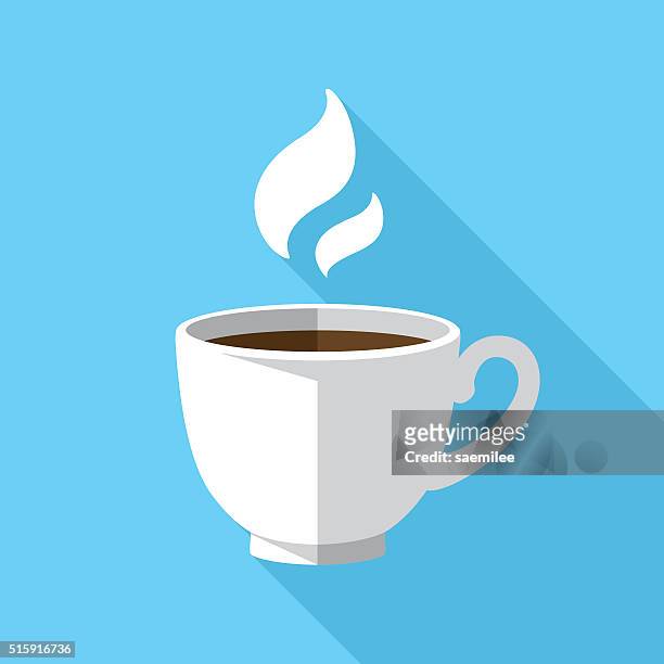 coffee icon - hot drink stock illustrations
