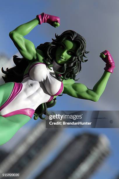 sexy in the city - marvel fantastic four stock pictures, royalty-free photos & images