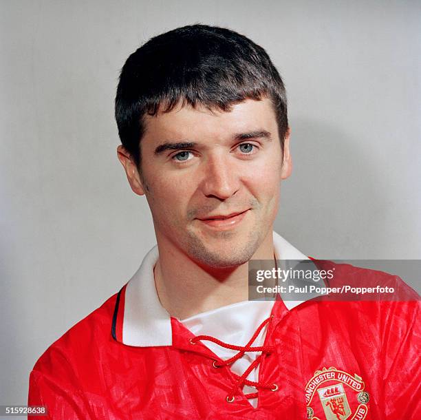 Manchester United footballer, Roy Keane, circa 1994.