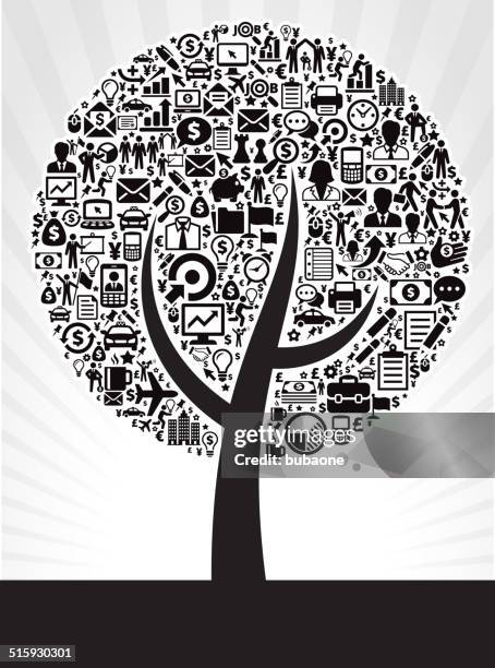 growing tree business royalty free vector arts - stability stock illustrations