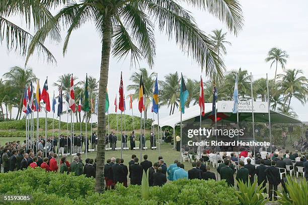 General view of the opening ceremony for the Eisenhower trophy, the World Amateur Team Championships, held at The Westin Rio Mar Beach Resort on...