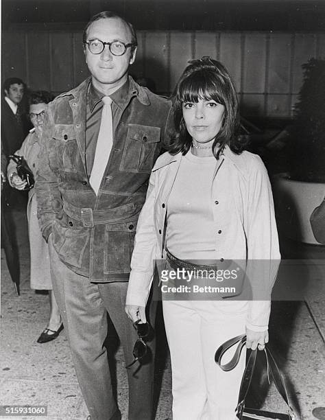 Neil Simon and wife Joan Baim at the premiere of the film Who is Harry Kellerman and Why is He Saying Those Terrible Things About Me? at New York...