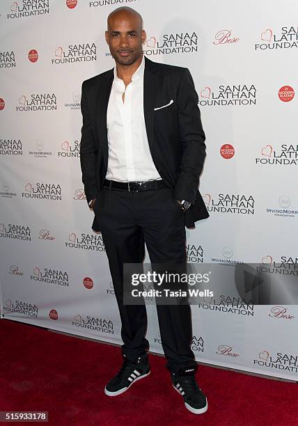 Actor Boris Kodjoe attends the Sanaa Lathan hosts event at Beso on March 15, 2016 in Hollywood, California.