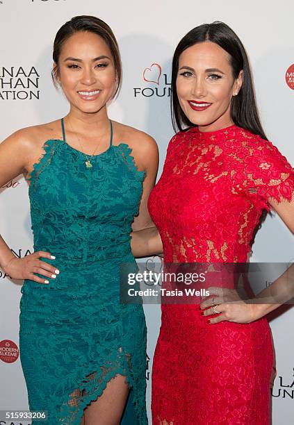 Actress Tamie Tran and Liz Morris attend the Sanaa Lathan hosts event at Beso on March 15, 2016 in Hollywood, California.