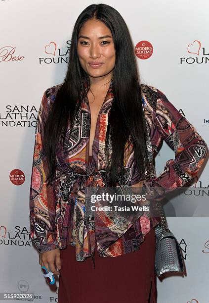 Composer Chloe Flower attends the Sanaa Lathan hosts event at Beso on March 15, 2016 in Hollywood, California.