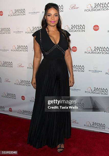 Actress Sana Lathan attends the Sanaa Lathan hosts event at Beso on March 15, 2016 in Hollywood, California.