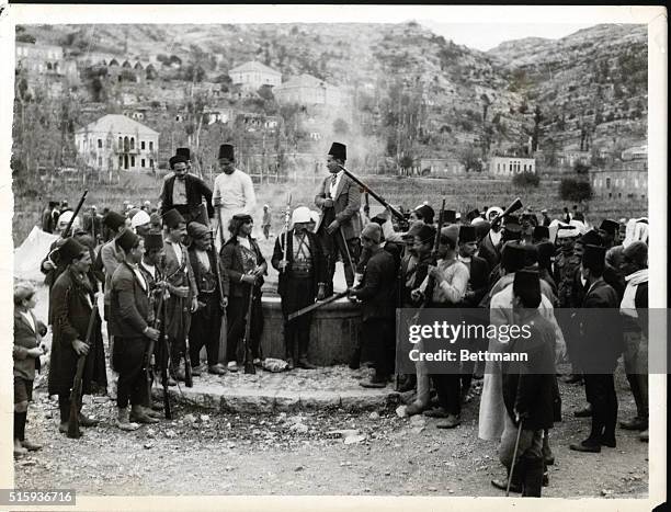 Lebanon-Led by Petras Bey Karam and Joseph Bey Karam, two grandsons of Joseph Karam, Lebanon's national hero 000 volunteers have rushed to arms in...