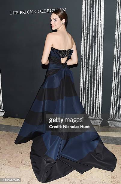 Actress Emmy Rossum attends The Frick Collection Young Fellows Ball 2016 at The Frick Collection on March 10, 2016 in New York City.