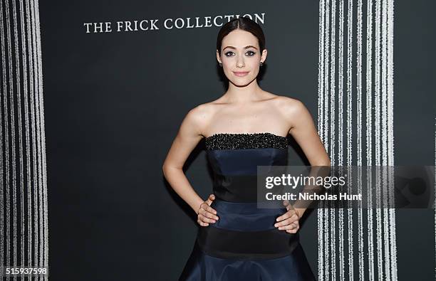 Actress Emmy Rossum attends The Frick Collection Young Fellows Ball 2016 at The Frick Collection on March 10, 2016 in New York City.