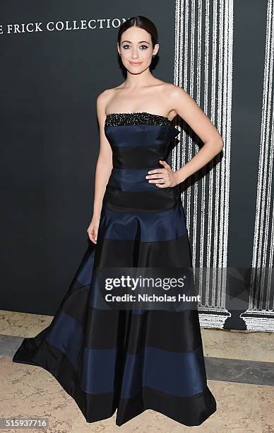 Actress Emmy Rossum attends The Frick Collection Young Fellows Ball 2016 at The Frick Collection on March 10, 2016 in New York City.