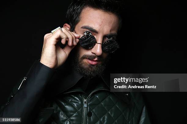 Model is seen backstage ahead of the Safak Tokur show during the Mercedes-Benz Fashion Week Istanbul Autumn/Winter 2016 at Zorlu Center on March 16,...