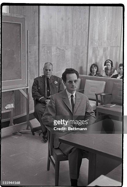 The defendant Dr. Geza De Kaplany sits in the Santa Clara County Superior courtroom on trial for the murder of his wife Hanja Kaplany. The jury...
