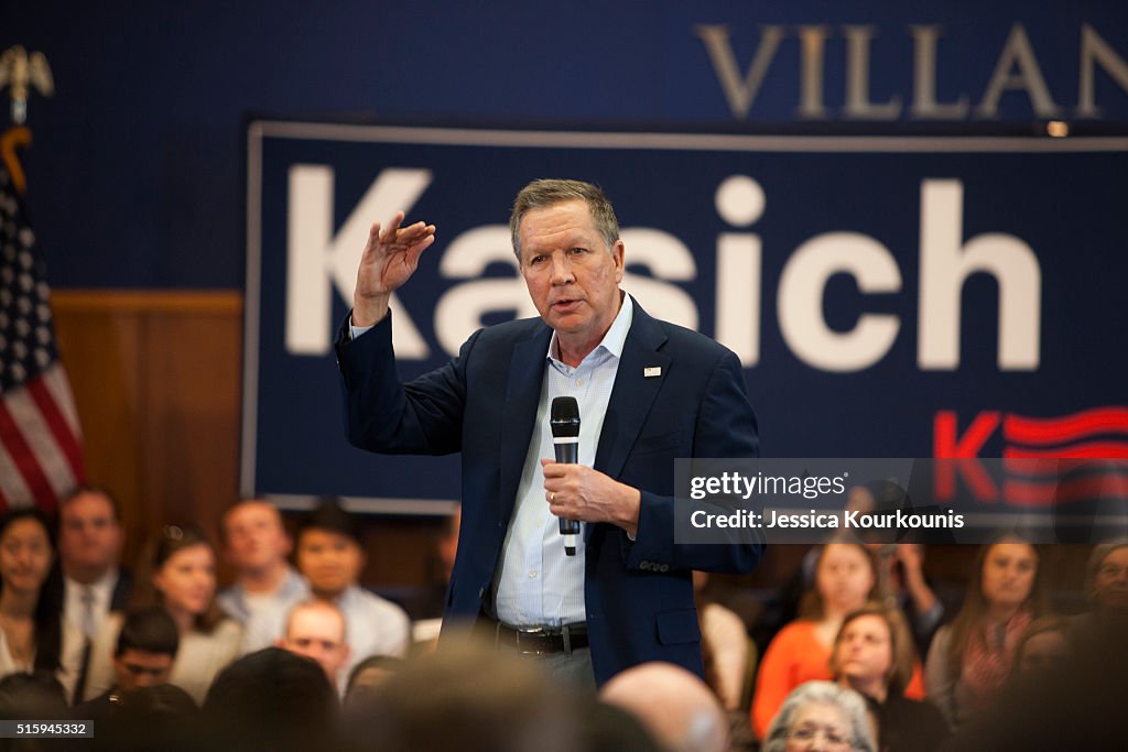 GOP Presidential Candidate Ohio Gov. John Kasich Holds Townhall In Pennsylvania