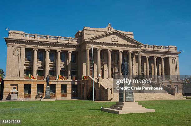 old parliament building. - sri lankan culture stock pictures, royalty-free photos & images