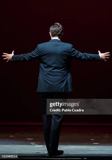 Spanish Magician Jorge Blass pesents 'Palabra de Mago' on March 16, 2016 in Madrid, Spain.