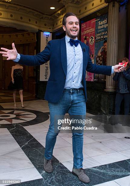 Spanish Magician Jorge Blass pesents 'Palabra de Mago' on March 16, 2016 in Madrid, Spain.