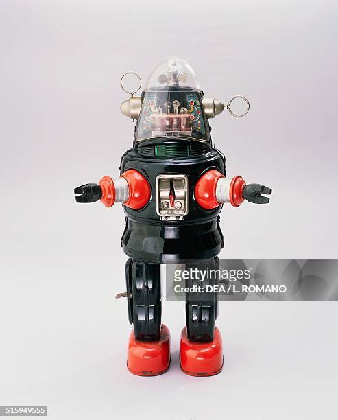 Robby, metal and plastic toy robot, battery powered, made by Nomura, 1950. Japan, 20th century.