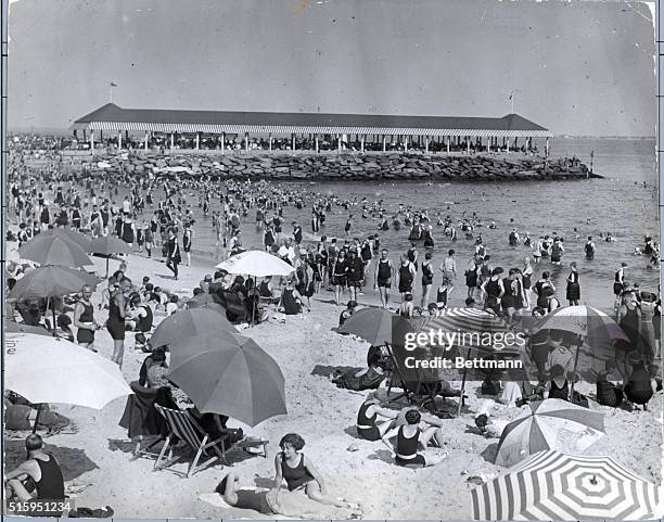 Ca. 1920-New York, NY: Manhattan Beach in the late 1920's.