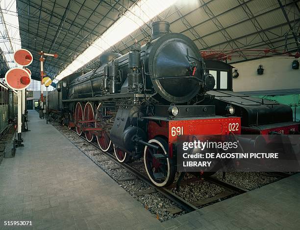 Steam locomotive, 1946. Italy, 20th century. Milan, Museo Nazionale Della Scienza E Della Tecnica 'Leonardo Da Vinci'