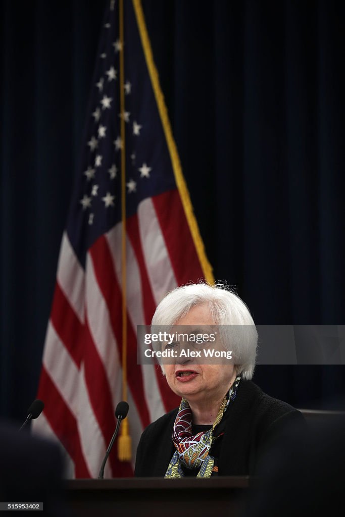 Janet Yellen Holds News Conference After Fed Meeting On Interest Rates