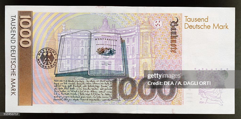 1000 mark banknote...