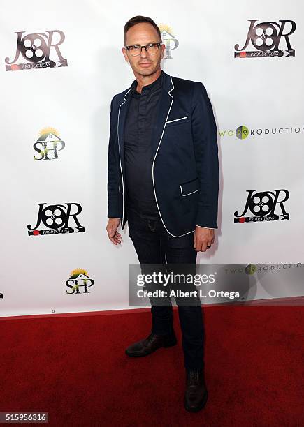 Gregory Brown arrives for the Premiere Of J&R Productions' "Halloweed" held at TCL Chinese 6 Theatres on March 15, 2016 in Hollywood, California.