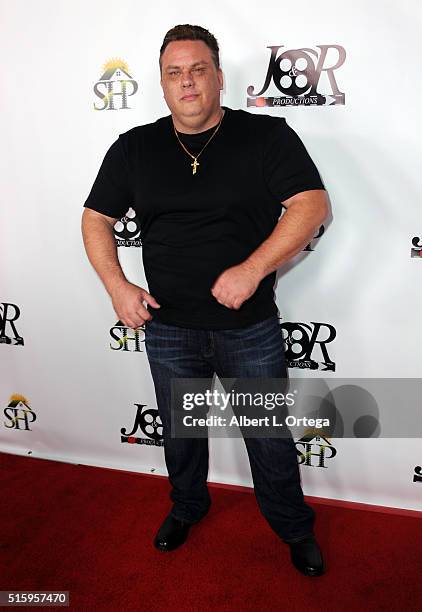 Actor Michael Bussan arrives for the Premiere Of J&R Productions' "Halloweed" held at TCL Chinese 6 Theatres on March 15, 2016 in Hollywood,...
