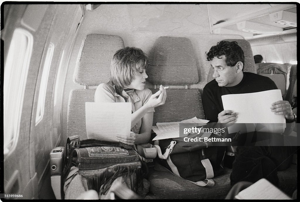 Jane Fonda Smokes with Mark Lane on Plane