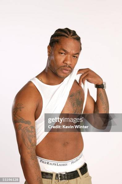 Xhibbit Rapper Rapper Xzibit poses at an exclusive studio session as it is announced ...