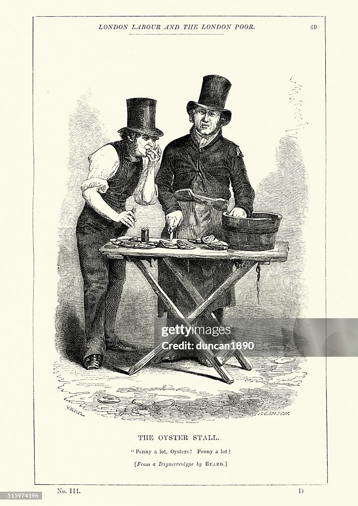 Victorian London - The Oyster Stall