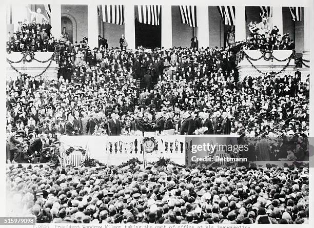 Wilson Offical Inauguration 629 Inauguration Of President Wilson Photos & High Res Pictures - Getty ...