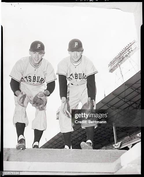 Brooklyn Dodgers-Pittsburgh Pirates Opening Day: Ed O'Brien and John O'Brien , twins.