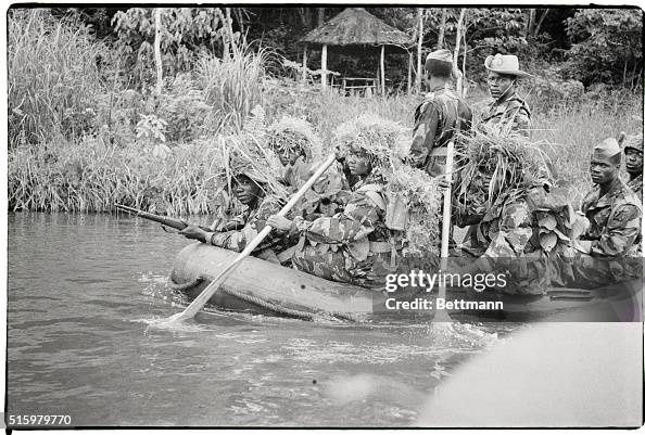 Camo Raft Wearing full camouflage, paratroopers of Gen. Joseph Mobutu's... News ...